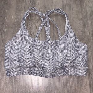Lululemon Gray Strappy Sports Bra
